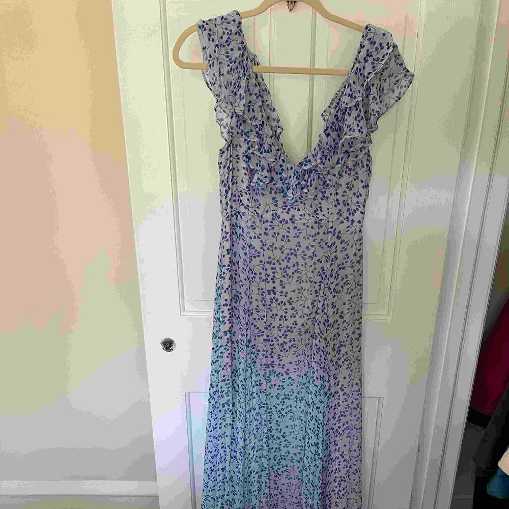 Sachin Babi Blue Floral Dress